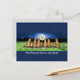 Prairie Hund Whimsical Watercolor Postcard Vykort