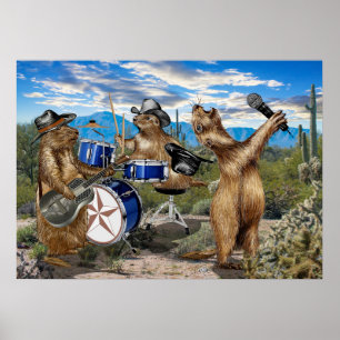 Prairie Hundar Band Poster