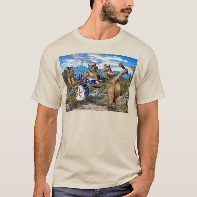 Prairie Hundar Live! T Shirt (Framsida)