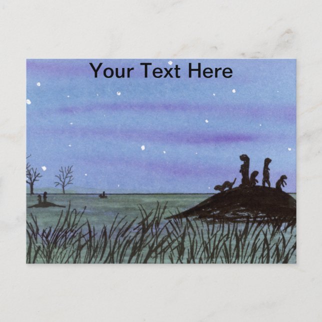 Prairie Hundar Vykort (Framsida)