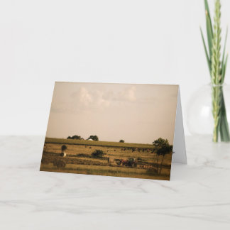 Prairie liggande anteckningskort