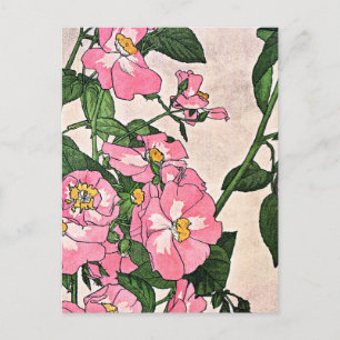 Prairie Ro, söt blommigt illustration, Vykort