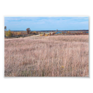 prairie road at necedah frige fototryck