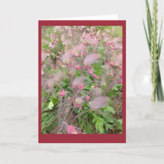 Prairie Smoke Blank Note Card Kort