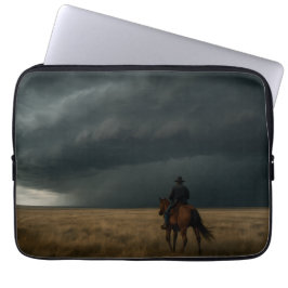 Prairie Storm - Dramatic Western Weather Laptop Fodral