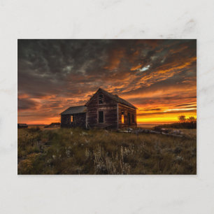Prairie Sunrise-vykort Vykort