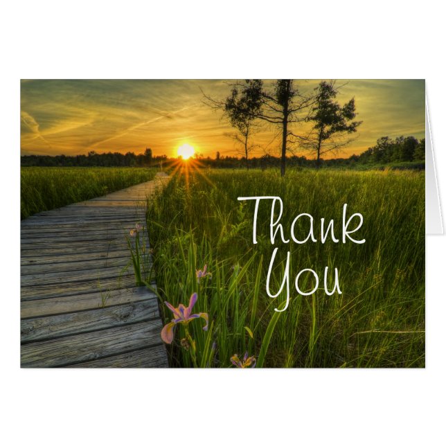 Prairie Sunset Hälsningskort (Framsidan Horizontal)