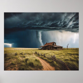 Prairie Tornado Large Unframed Tornado Poster