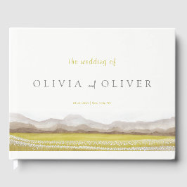 Prairies i Bloom Bröllop Guest Bok