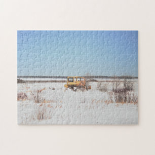 Prairies Saskatchewan Canada Old Tractor Pussel