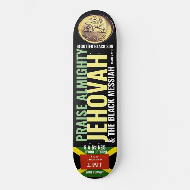 PRAISE ALMIGHTY JEHOVAH Skateboard (Framsida)