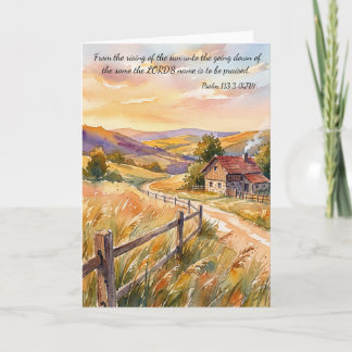 Praise God Always!  Psalm 113:3 Kort