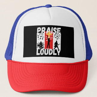 PRAISE LOUDLY Christian Bible-Inspired Design T-Sh Keps