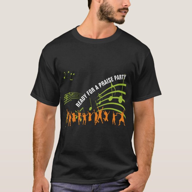 PRAISE PARTY Christian T Shirt (Framsida)