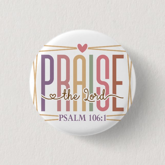 Praise the Lord Button Knapp (Framsida)
