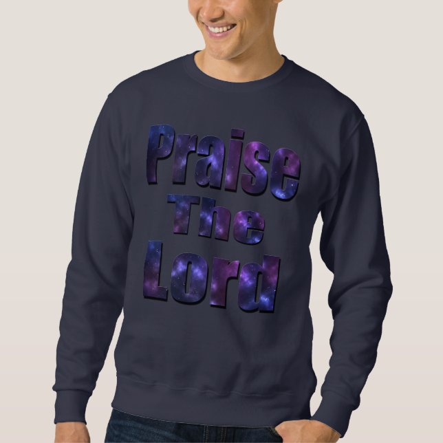 Praise The Lord-logotyp, Lång Ärmad Tröja (Framsida)
