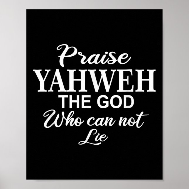 Praise Yahweh The God_ Christian Motivation Insrat Poster (Framsidan)
