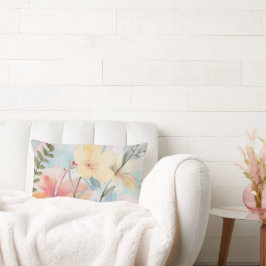 PRAKTBLOMOR MODERN PASTELL LUMBARKUDDE