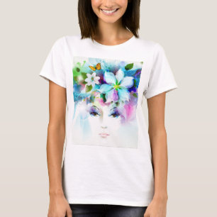 Praktfull blomning t shirt