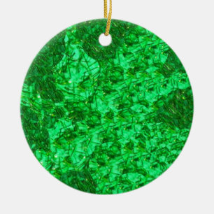 Praktfull Grön Rund Ornament