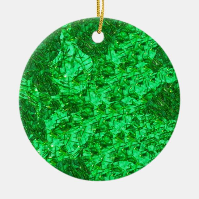 Praktfull Grön Rund Ornament (Framsidan)