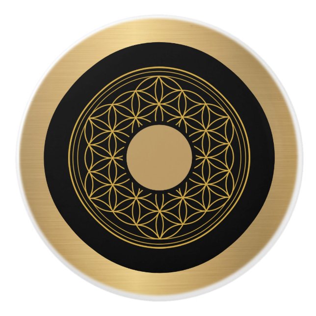 Praktfull guld och svart knopp (Framsidan)