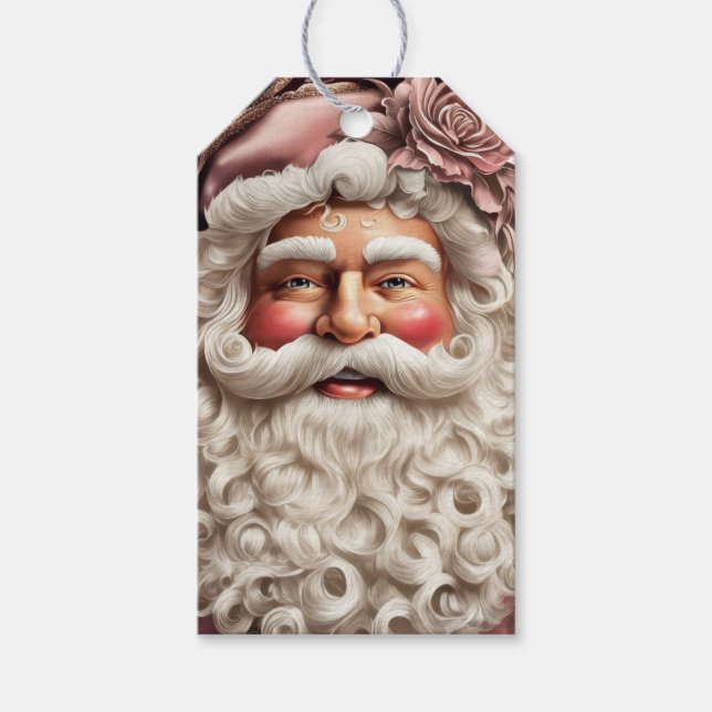 Praktfull jultomte  presentetikett (Framsidan)