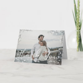 Praktfull modern handskriven illustrationsskrift tack kort