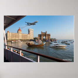 Praktfull Mumbai: Gateway of India & Taj Palace Poster