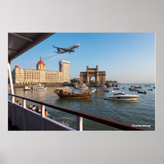 Praktfull Mumbai: Gateway of India & Taj Palace Poster