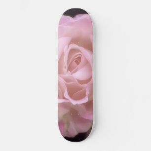 Praktfull rosa ros mini skateboard bräda 18,5 cm
