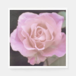 Praktfull rosa ros pappersservett