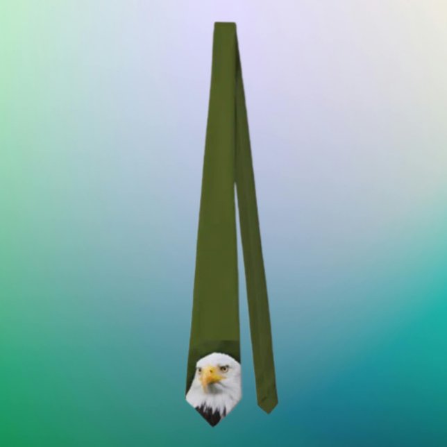 Praktfull skallig örn-huvud Patriotisk slips (Skapare uppladdad)
