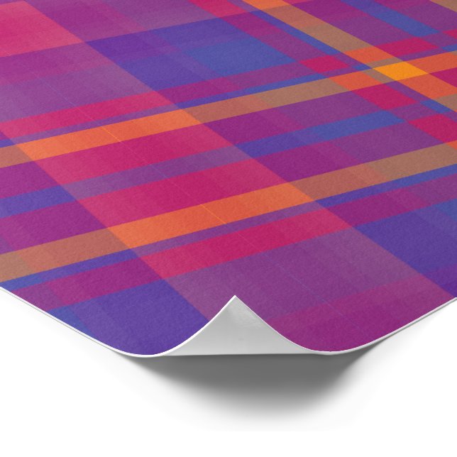 Praktfull skotsk Tartan Poster (Hörn)