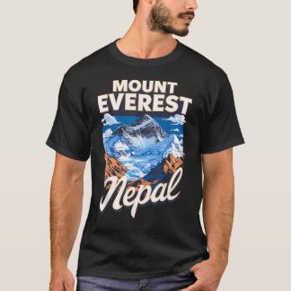 Praktfull utsikt över Mount Everest T Shirt