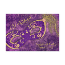 Praktfull Viktoriansk Maskeradbal Bröllop RSVP