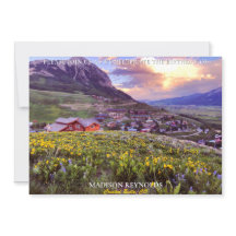 Praktfull Vildblomma Berg Vacker Himmel