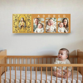 Praktfull Vördnad: Den Heliga V - ÄLskad Baby Foto Canvastryck