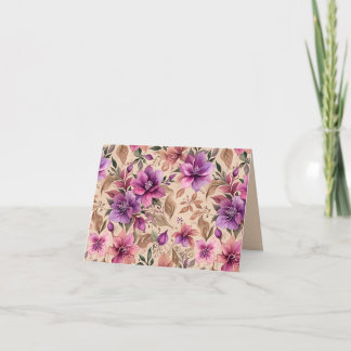 Praktfulla lila och mauve azaleor tack kort
