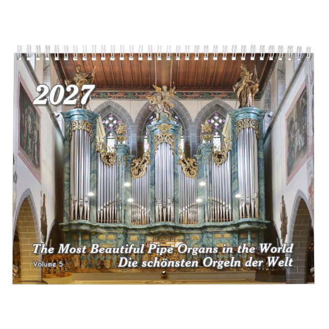 Praktfulla piporglar – Orgelkalendern Kalender (Omslag)