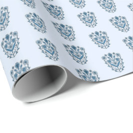 Praktfullt blommigt inslagspapper presentpapper