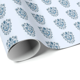 Praktfullt blommigt inslagspapper presentpapper