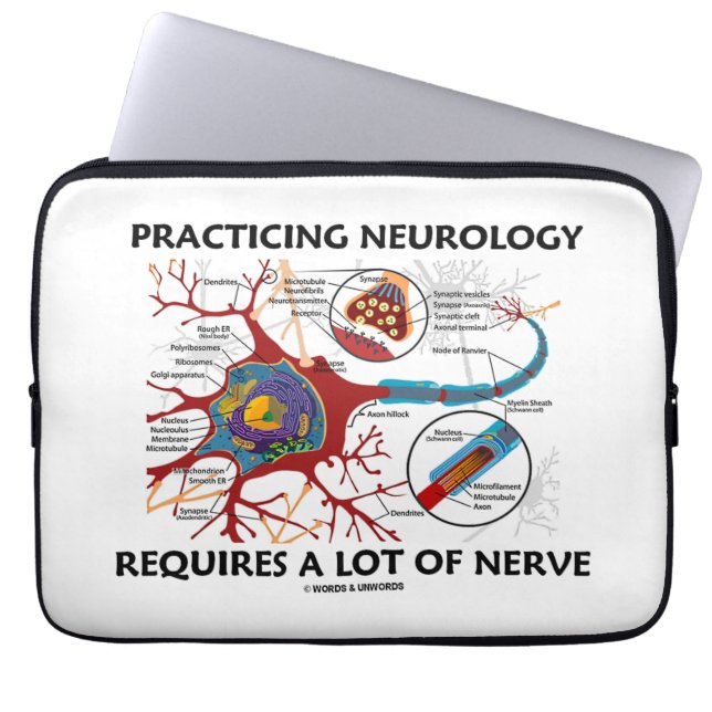 Praktisera Neurology kräver en raddanerv Laptop Sleeve (Framsidan)