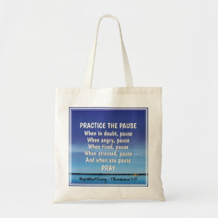 PRAKTISERA PAUSE Blue Peace Inspirational Tygkasse