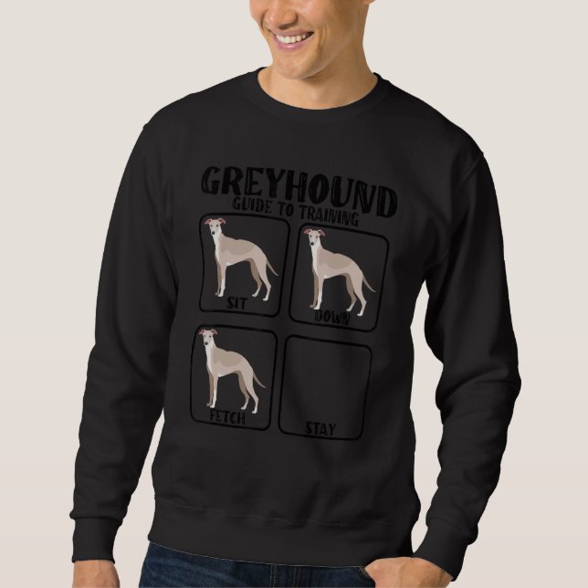Praktisk handledning för hund av greyhound-kodfrag lång ärmad tröja (Framsida)