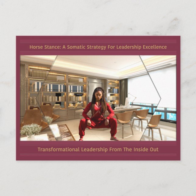 Praktisk hästhållning för spetskompetens i ledarsk meddelande vykort (Framsida)