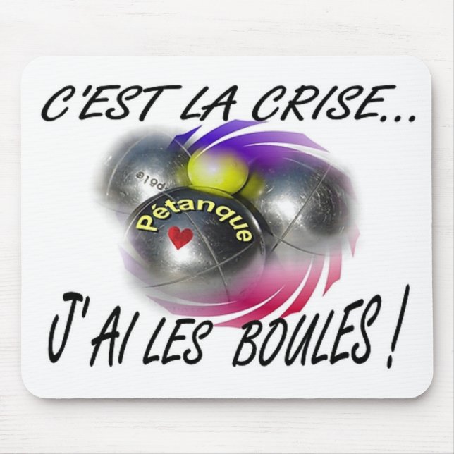 Praktisk Petanque-design Musmatta (Framsidan)