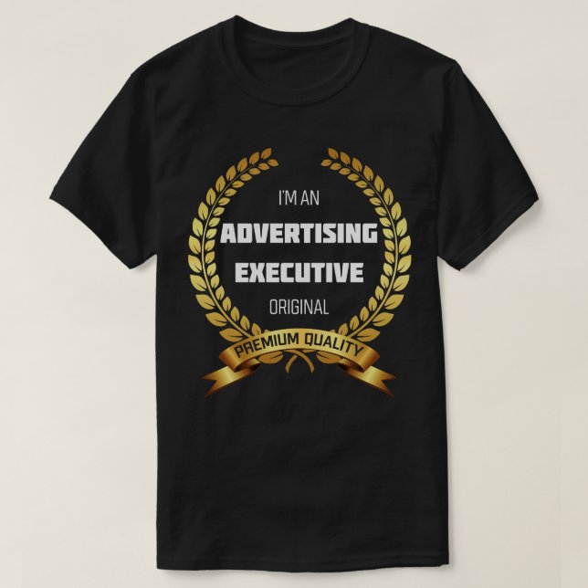 Praktisk reklam för Executive Design T Shirt (Design framsida)