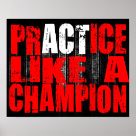 Praktisk som en mästare Poster MMA/ BJJ/ Fitness