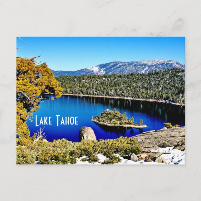 Praktisk vykort från Lake Tahoe (Framsida)